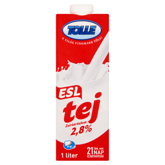 Tolle ESL félzsíros tej 2,8% 1 l