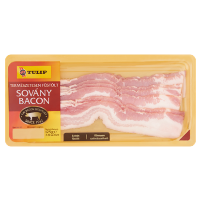 Tulip szeletelt természetesen füstölt sovány bacon 125 g