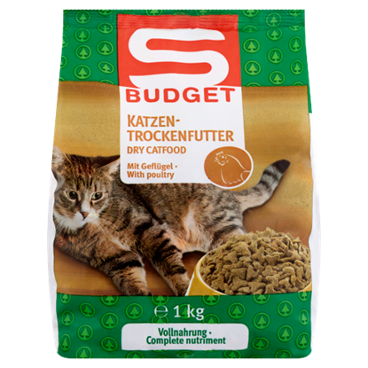 S-Budget teljes értékű száraz állateledel felnőtt macskák számára baromfi ízesítéssel 1 kg