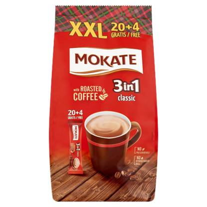 Mokate 3in1 Classic azonnal oldódó kávéspecialitás 24 db 408 g