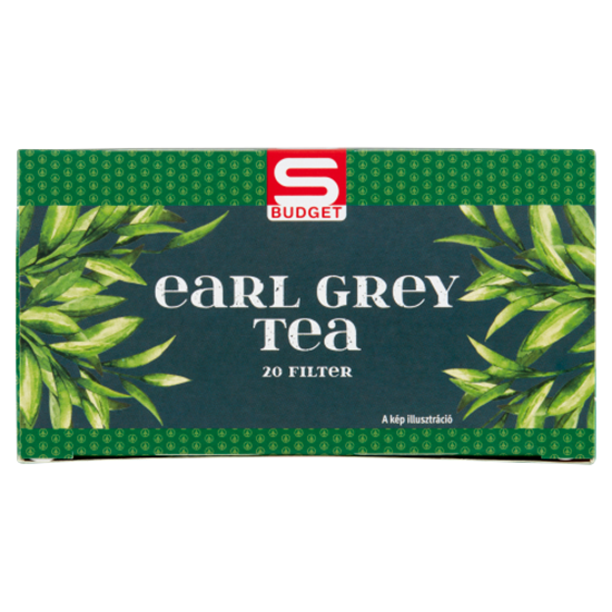 S-Budget Earl Grey ízesített filteres fekete tea 20 filter 30 g