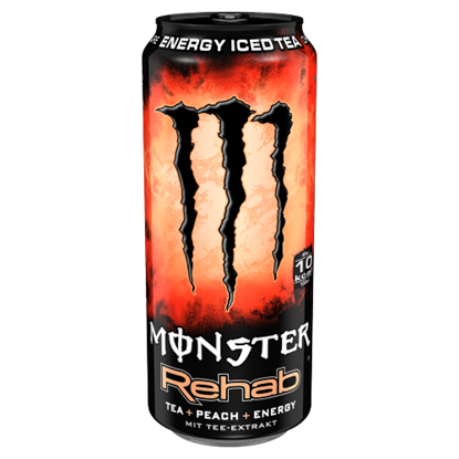 Monster Energy Rehab Iced Tea szénsavmentes hipotóniás energiaital cukorral, édesítőszerekkel 500 ml