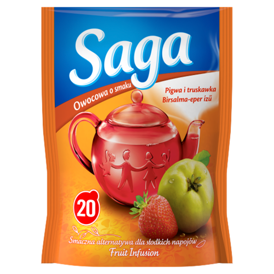 Saga birsalma-eper ízű gyümölcstea 20 filter