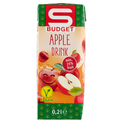 S-Budget szűrt almaital 0,2 l