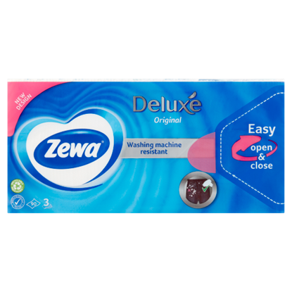 Zewa Deluxe illatmentes papír zsebkendő 3 rétegű 90 db