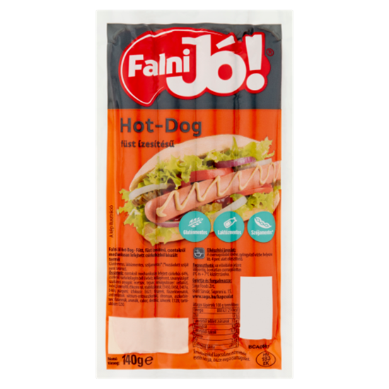 Falni Jó! füst ízesítésű hot-dog 140 g