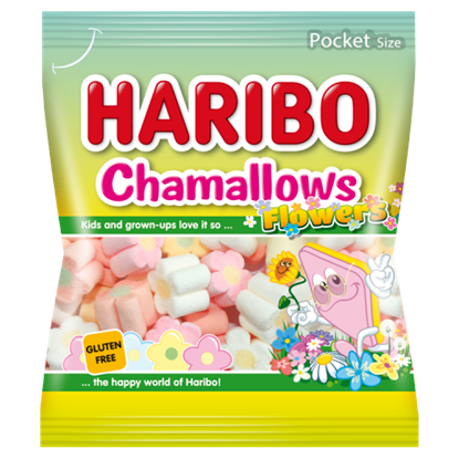 Haribo Chamallows Flowers habcukorka 100 g