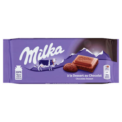 Milka alpesi tejcsokoládé habosított kakaós töltelékkel 100 g