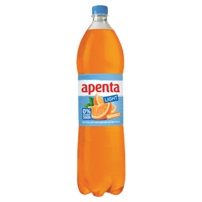 Apenta Light narancs üdítőital enyhén szénsavas ásványvízzel 1,5 l