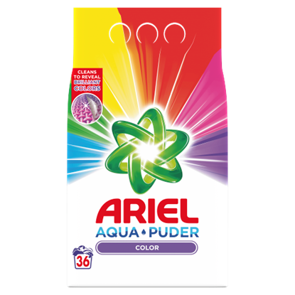 Ariel AquaPuder Color Mosópor, 36 Mosáshoz