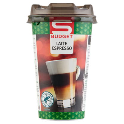 S-Budget Latte Espresso zsírszegény kávés tejital 250 ml