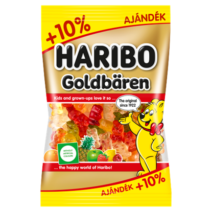 Haribo Goldbären gyümölcsízű gumicukorka 110 g