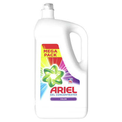 Ariel Color Reveal Folyékony Mosószer 5.28L, 96 Mosáshoz