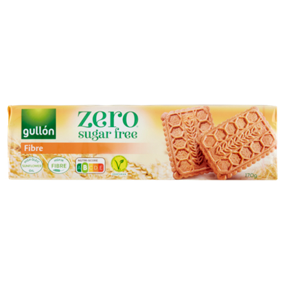 Gullón élelmi rostban gazdag keksz, édesítőszerrel, cukormentes 170 g