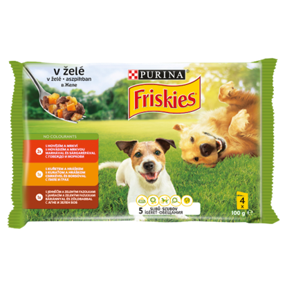Friskies Vitafit teljes értékű állateledel felnőtt kutyák számára aszpikban 4 x 100 g
