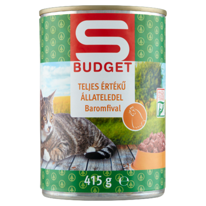 S-Budget teljes értékű macskaeledel baromfival 415 g
