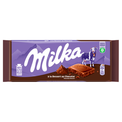 Milka alpesi tej felhasználásával készült tejcsokoládé habosított kakaós töltelékkel 100 g