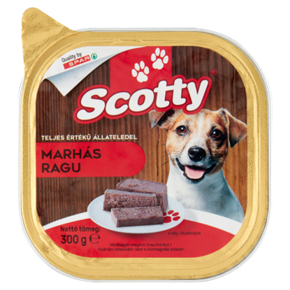 Scotty marhás ragu teljes értékű kutyaeledel 300 g