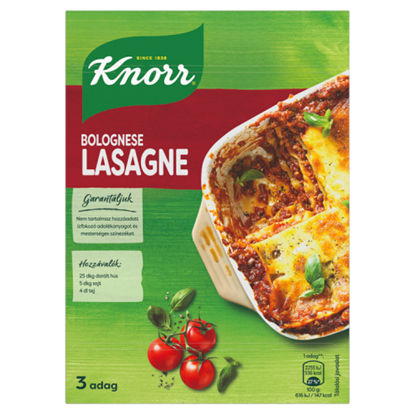 Knorr Fix lasagne tészta bolognai mártással 205 g