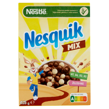 Nesquik Mix kakaós és vaníliaízű, ropogós gabonapehely vitaminokkal, ásványi anyagokkal 415 g