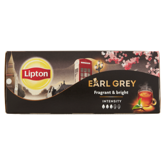 Lipton Earl Grey bergamot ízesítésű fekete tea 25 filter