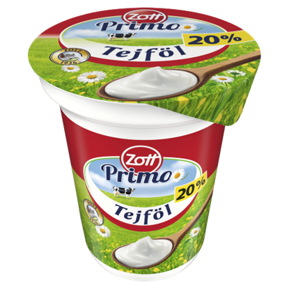 Zott Primo félzsíros tejföl 20% 330 g