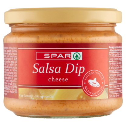 SPAR Salsa Dip csípős sajtszósz jalapeno paprikával 300 g