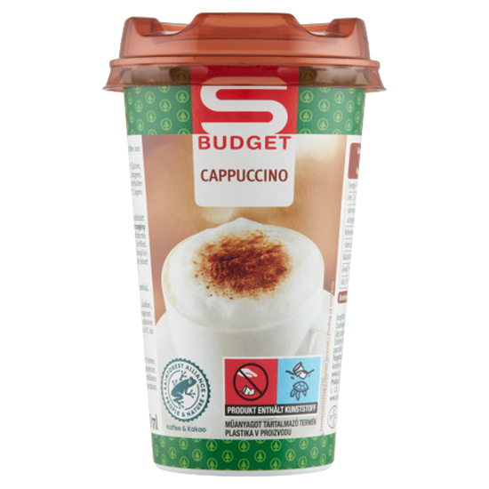 S-Budget Cappuccino zsírszegény kávés tejital 250 ml