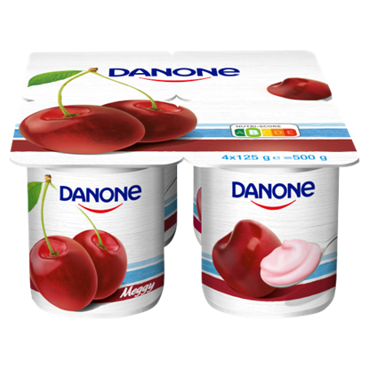 Danone Könnyű és Finom meggyízű, élőflórás, zsírszegény joghurt 4 x 125 g (500 g)