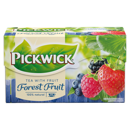 Pickwick erdeigyümölcsízű fekete tea 20 filter 30 g