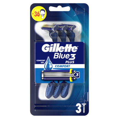 Gillette Blue3 Plus Comfort, Eldobható Borotva Férfiaknak,  Darabos Kiszerelés