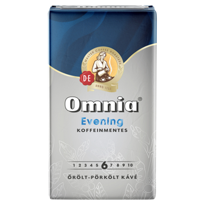 Douwe Egberts Omnia Evening koffeinmentes őrölt-pörkölt kávé 250 g