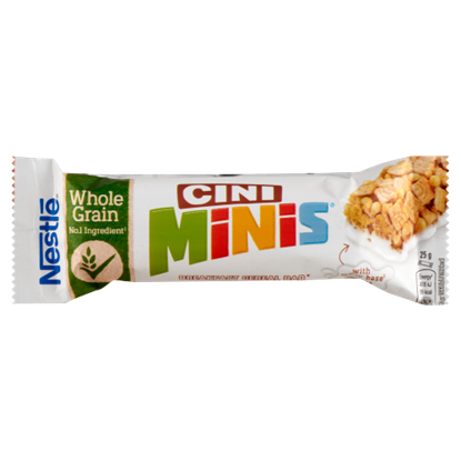 Nestlé Cini Minis fahéjas gabonapehely-szelet tejbevonó talppal reggelihez 25 g 