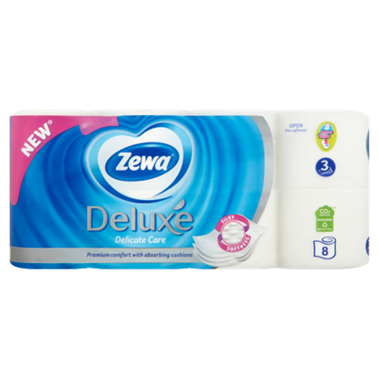 Zewa Deluxe Delicate Care 3 rétegű toalettpapír 8 tekercs