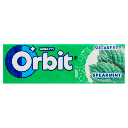 Orbit Spearmint mentaízű cukormentes rágógumi édesítőszerrel 14 g