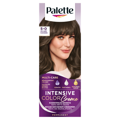 Palette Intensive Color Creme tartós hajfesték 5-0 világosbarna
