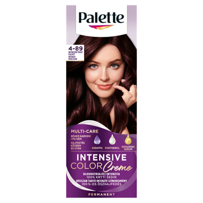 Palette Intensive Color Creme tartós hajfesték 4-89 Intenzív padlizsán