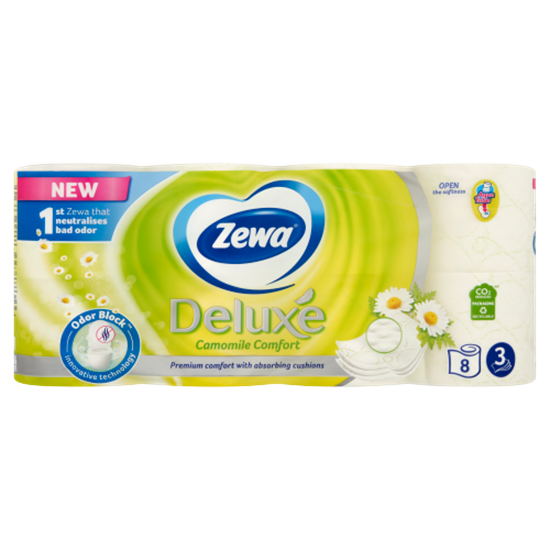Zewa Deluxe Camomile Comfort toalettpapír 3 rétegű 8 tekercs