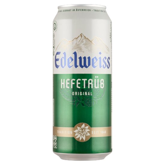 Edelweiss Hefetrüb Original szűretlen világos búzasör 5,1% 0,5 l