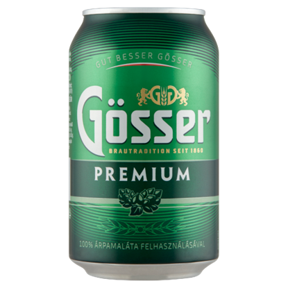 Gösser Premium minőségi világos sör 5% 330 ml