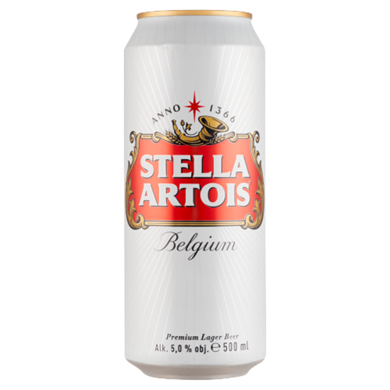 Stella Artois minőségi világos sör 5% 0,5 l