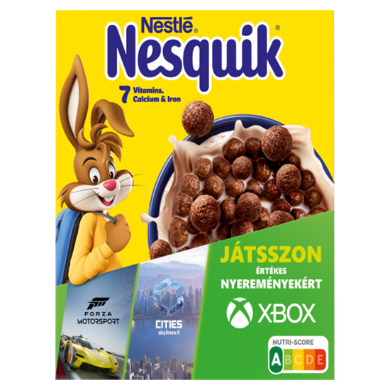 Nestlé Nesquik kakaós ízű, ropogós gabonapehely vitaminokkal és ásványi anyagokkal 225 g