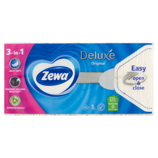 Zewa Deluxe Original illatosított papír zsebkendő 3 rétegű 90 db