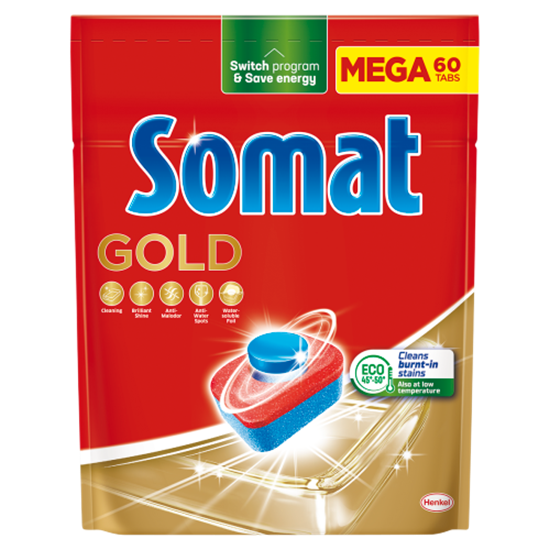 Somat Gold gépi mosogatótabletta 60 db 1116 g