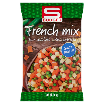 S-Budget gyorsfagyasztott franciasaláta zöldségkeverék 1 kg