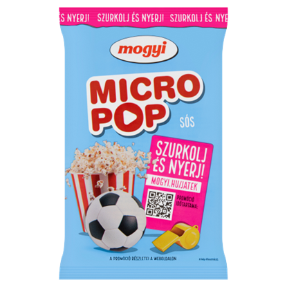 Mogyi Micro Pop sós, mikrohullámú sütőben elkészíthető pattogatni való kukorica 100 g