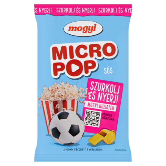 Mogyi Micro Pop sós, mikrohullámú sütőben elkészíthető pattogatni való kukorica 100 g