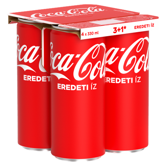 Coca-Cola colaízű szénsavas üdítőital 4 x 330 ml