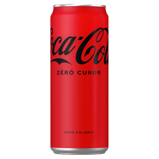 Coca-Cola Zero colaízű energiamentes szénsavas üdítőital édesítőszerekkel 330 ml